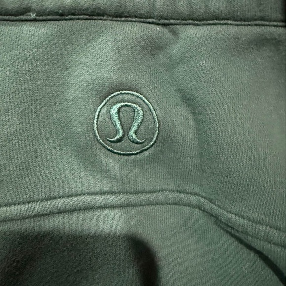 Lululemon 1/2 Zip Scuba Funnel Neck STORM TEAL M/L Gold Zipper - Picture 4 of 6